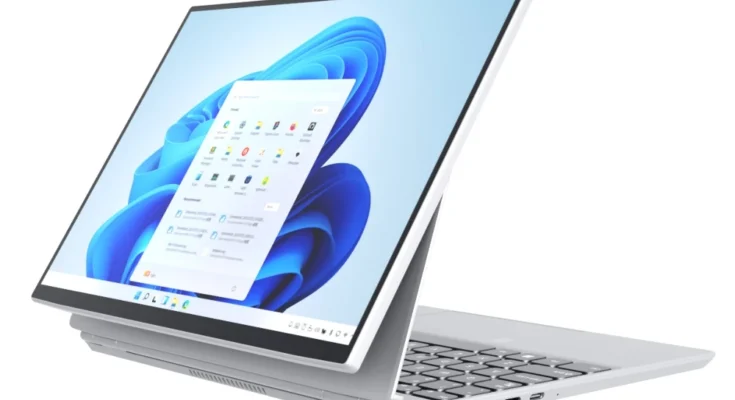 CRELANDER 2in1 태블릿 Intel N5105 프로세서 14형 터치스크린 360도 회전 RAM 16GB 노트북