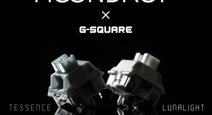 MOONDROP X G-SQUARE 기계식 키보드 스위치, 촉각 텐스, 선형 달 빛 기계식 키보드 스위치