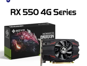 SOYO AMD GPU Radeon RX 550 그래픽 카드, 컴퓨터 PC RX550 PCI-E 3.0 게이밍 비디오 카드, 4G GDDR5 128 비트 14nm, 완전 신제품