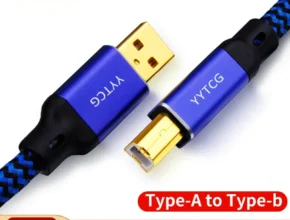 YYTCG 하이파이 USB 케이블, DAC A-B, A-C A-A C-B C-C, 알파 6N OCC 디지털 AB 오디오, A 타입-B 하이엔드 데이터 케이블