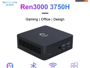 GenMachine 미니 PC AMD Ryzen 7 3750H CPU, 윈도우 10/11 DDR4 Ren3000 3750H 데스크탑 USB, 와이파이 5 1000M AMD NUC 게임용 컴퓨터, 신제품