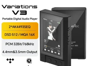 TempoTec V3 HIFI 음악 플레이어, MP3 휴대용 DAP 4.4mm 및 3.5mm, 듀얼 DAC AK4493SEQ DSD512 와이파이 양방향 블루투스 MQA16 TIDAL Qobuz