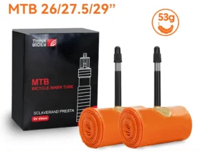 ThinkRider 2PSC 초경량 자전거 내부 튜브, MTB 자전거 TPU 소재 타이어, 45mm 프렌치 밸브, 26 27.5 29 인치