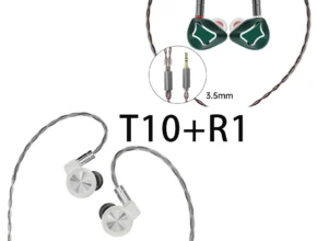 ARTTI T10 및 R1 하이파이 이어폰 IEM 인이어 유선 이어폰, 모니터 스테레오 헤드폰, 분리형 0.78mm, 2 핀 및 3.5mm, 4.4mm 플러그 케이블