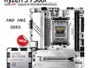 AMD 마더보드 라이젠 5 7500F DDR5 듀얼 채널 메모리, 최대 64GB RAM M-ATX, B650M 게이밍 플러스, 신제품