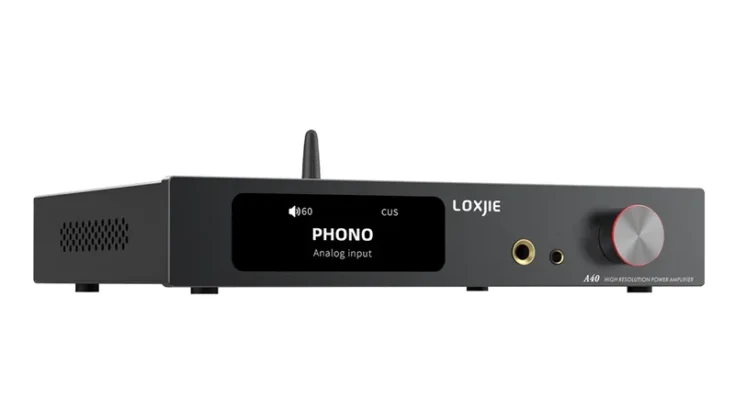 LOXJIE A40 파워 앰프 및 헤드폰 앰프, 블루투스 XU-316, DSD256, 광학 I2S HDMI ARC PHONO 리모컨, 165W * 2 MQA-CD