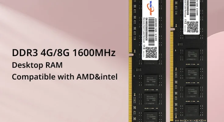 Walram 메모리 RAM, DDR3 8GB, 1600mhz RAM, 데스크탑 메모리, PC3 4GB, 12800U, 240 핀, 1.5V, ECC 없음, DDR3 컴퓨터 메모리, UDIMM