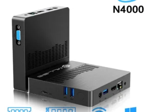 MLLSE 듀얼 밴드 와이파이 블루투스 USB 미니 PC, M2 에어 인텔 제미니 레이크 N4000, 윈도우 11, 6GB RAM, 128GB ROM