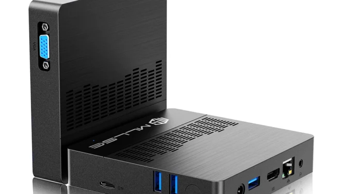 MLLSE 듀얼 밴드 와이파이 블루투스 USB 미니 PC, M2 에어 인텔 제미니 레이크 N4000, 윈도우 11, 6GB RAM, 128GB ROM