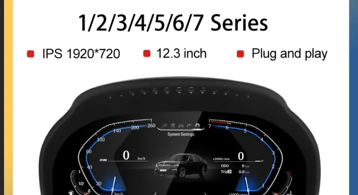 LCD 디지털 대시 보드 클러스터 디지털 속도계, BMW 1, 2, 3, 4, 5, 6/7 시리즈 X1, X2, X3, X4, X5, X6 시리즈용, 2024 신제품