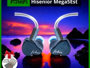 Hisenior 전문가용 하이파이 모니터 인이어 헤드폰, Mega5Est 1DD + 2BA + 2EST, 0.78/2PIN 와이어, 3 인 1 모듈 다이나믹 드라이버