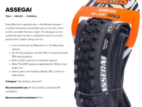 MAXXIS ASSEGAI 다운힐 튜브리스 MTB 자전거 타이어, DH DD 트레일 엔듀로 레이스용 29 인치 타이어, 29 27.5 림, 29x 27.5x