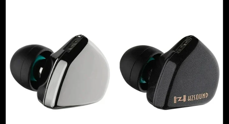 HZSound 하트 미러 프로 인이어 이어폰, 10mm CNT 다이내믹 드라이버 모니터, 마이크 2 핀, 2.5, 3.5, 4.4mm 플러그 케이블