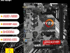 ASRock A320M 마더보드, AC 소켓, AM4 지지대 Ryzen 5 5600 5700 PRO 1200 4300G Athlon 220GE CPU M.2 DDR4 32GB 마이크로 ATX