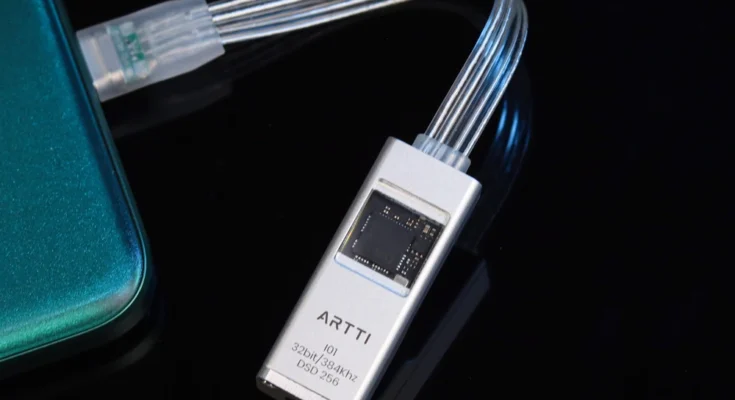 ARTTI i01 휴대용 USB 오디오 디코더 헤드폰 앰프 헤드폰 어댑터, CS43198 USB CT7601CR 칩 디코더, C타입-3.5mm